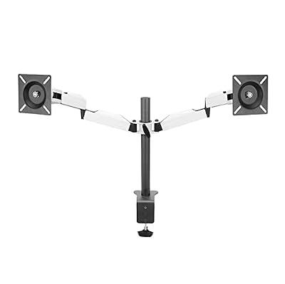 UWYTGF Dual Screen Monitor Desk Mount,Fully Adjustable Monitor Arm Stand,Computer Monitor Stand for Screen Up to 27 Inch,Height/Angle Adjustable