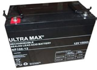 Ultramax 2 x ULTRA MAX 12V 100Ah (as 90Ah & 95Ah) - MOBILITY SCOOTER WHEELCHAIR BATTERIES