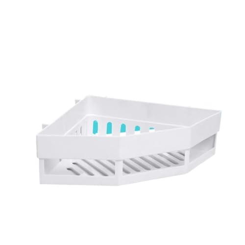 Almacenamiento de Esquina Baño Triangular Blanco Plástico Compacto 6