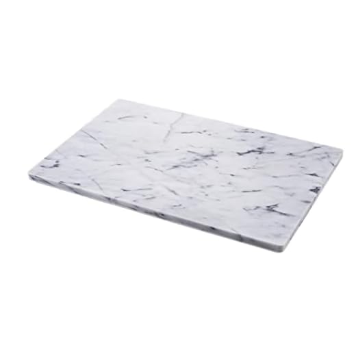 JEmarble Pastry Board 16x20 inch with No-Slip Rubber Feet for Stability