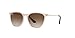 Ray-Ban RJ9060S Erika Round Sunglasses, Transparent Light Brown/Brown Gradient, 50 mm