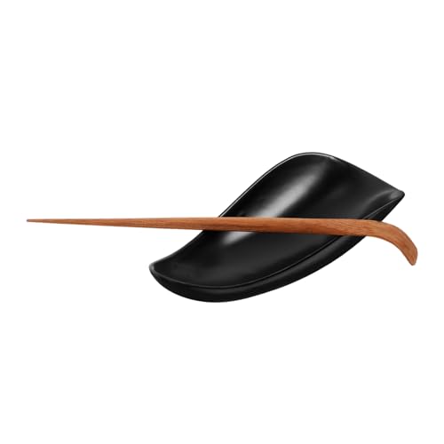SOLUSTRE 1set Elegant Ceramic Tea Scoop Nonstick Multi-functional Tea Shovel for Home Gifting and Ceremonies Design