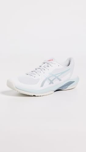 ASICS Women's Solution Swift FF 2 Tennis Shoes - White/Sky, Size 9 angle 3