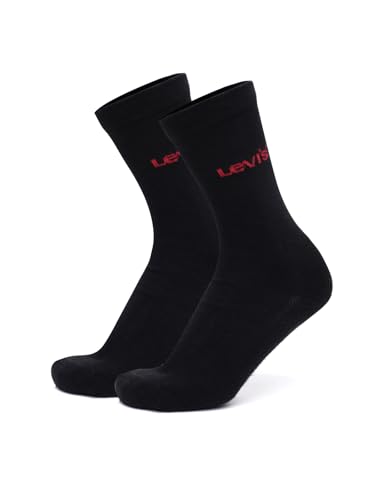 Image of Levi's Men's Cotton Stretch Crew Length Half Terry Socks with Cushioned Sole (Pack of 3)
