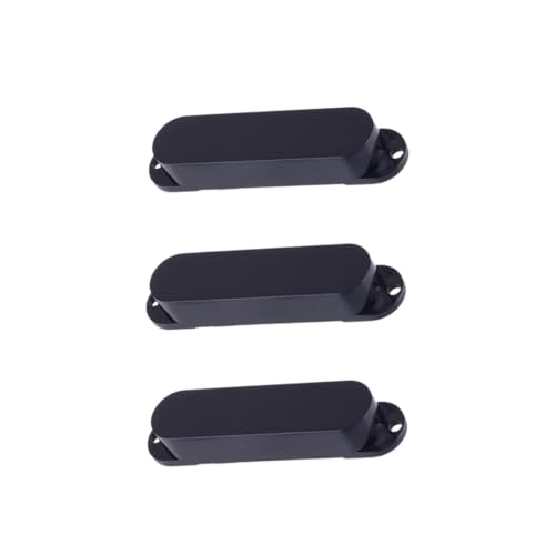 Coque micro guitare électrique bobine simple noir 84mm, capot plastique fermé de rechange