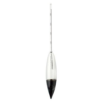 H-B Instrument B61891-3100 Plain-Form Soil Glass Hydrometer, ASTM 151H, 0.995-1.038 Sg