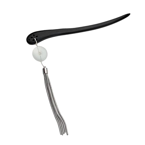 TOVINANNA ヘアピン かんざし 女性用ヘアクリップ 女性用ヘアアクセサリー お団子ヘ ック 翡翠のヘ ック ラインストーンのヘアアクセサリー 花のヘ ック 髪箸 木 白い