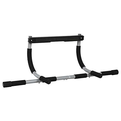 Image of HOMCOM Pull-Up Bar, Steel Construction, Doorway Mount, Black
