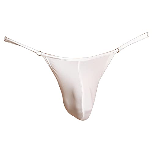 Sexy Mens Lace Back Bikini Underpants Soft Pouch Enhancing G String Underwear