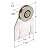 CRL Sliding Screen Door Top Hung Steel Roller 1-1/2" Wide for Fullview Doors