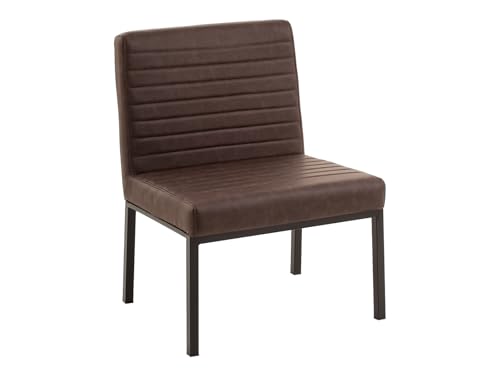 Woodkings XXL Stuhl Wingston | Schwerlaststuhl bis 250kg I Kunstlder I ideal für Esszimmer, Büro, Wartebereich | Stabil (braun)