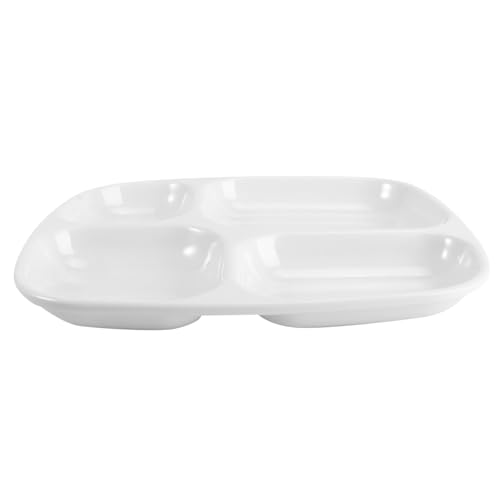 GREENADSCAPE 4 Grid Separating Dish Stylish Plate Dividers Easy to Wash for Home Restaurant Use