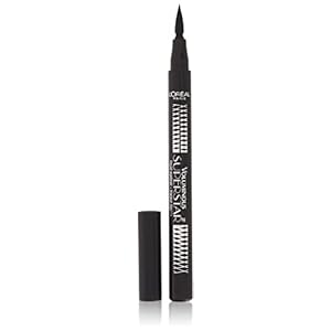 L’Oreal Paris Voluminous Superstar Liquid Eyeliner Pen, Black, 0.056 oz