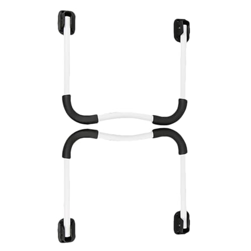 ABOOFAN 2 Patas Plegables para Mesa de Cama y Escritorio, Patas de Hierro Resistentes Base Antideslizante, Tamaño Grande para Muebles de Hogar y Oficina, Soporte Estable para Pupitres