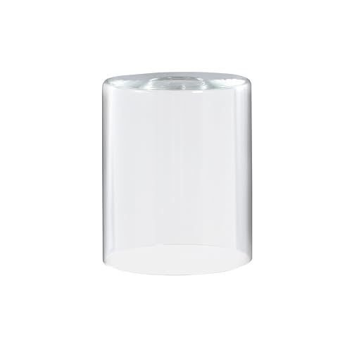 Image of Aspen Creative 23648-60-3 Clear Glass Shade, 1-5 /8 inch Fitter Size, 4-5 /8 inch Diameter x 5-3 /4 inch Height, 3 Pack