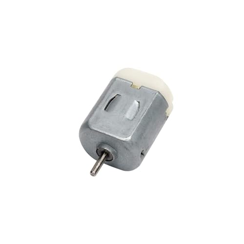 Image of ROBOWAY 3Pcs DC Mini Electric Toy Motor 3 to 6V Rectangular White Rear Cover Small Electric Motor 5000 to 10000 RPM for DIY Toys, DIY Robotics Science Projects (Pack of 3)