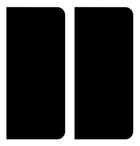 HADEXIA Autocollant Stickers Plaque immatriculation sans numéro Noir Vierge uni