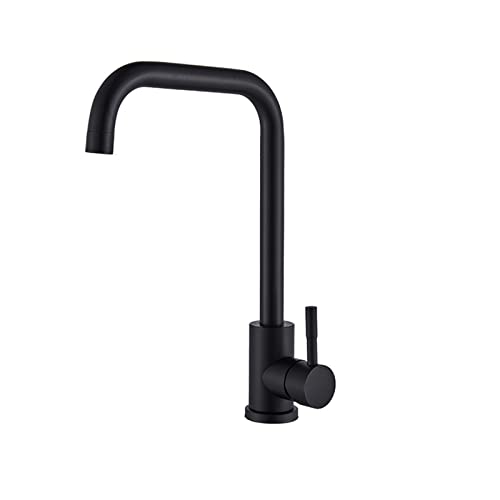 Grifo de cocina de acero inoxidable mezclador de agua fría y caliente 360 2