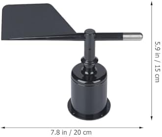 VINTORKY Wind Anemometer Shell Abs Housing Wind Direction Indicator Part Durable Speed Gauge Cover for Weather Stations Garden Use