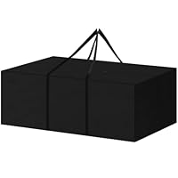 SanGlory Auflagentasche Gartenauflagen 200x80x60cm, Aufbewahrungstasche XXL Schutzhülle für Gartenmöbel Auflagen, Gartenpolster Aufbewahrung Tasche für Weihnachtsbaume Polsterauflagen Abdeckung