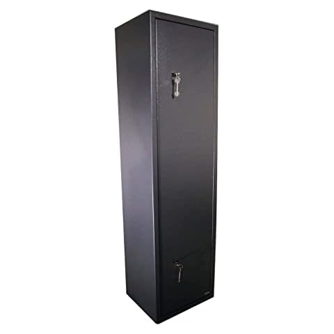 dirty pro tools™ 6 GUN CABINET GREY EXTRA WIDE AND DEEP SAFE 6 GUNS 7 LEVER LOCKS POLICE APPROVED Cover