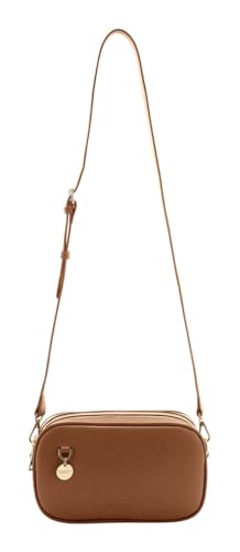 Bolso bandolera SEIDENFELT MANUFAKTUR Nelma Camera Bag color toffee marrón claro