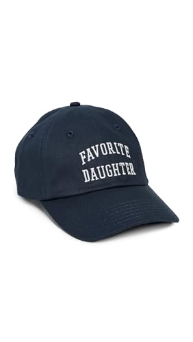 Favorite Daughter Womens All Caps Logo Baseball Cap Navy One Size