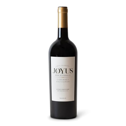 Joyus Non-Alcoholic Red Wine, Cabernet Sauvignon, Award Winning Best In Class Dealcoholized Wine, Complex & Warm, Low Sugar & Low Calorie, 750 ml (1 Bottle)