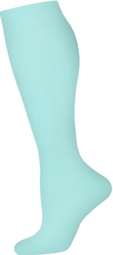 Image of Women's Knee High Compression Socks for Running Work Support Nurses Pregnancy Travel,Colorful Over The Calf Socks,#W402