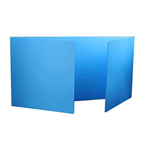 Blue Plastic Study Carrel, Pack of 12