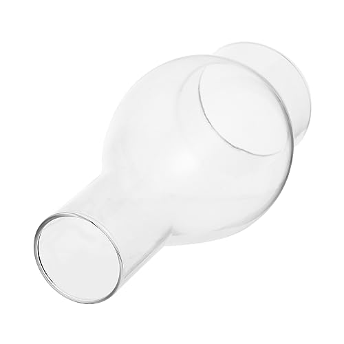 BAZEITFLOW Cheminée De Lampe à Huile Transparente En Verre 35mm Anti-vent Pour Lampe à Pétrole Vintage Utilisation Maison Dimensions 7,6x16,5cm