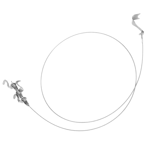 Image of TEHAUX 2set Heavy Duty Adjustable Picture Hanging Hardware Wire and Rail Hooks for Secure Display of Art Photos and Mirrors with Wire and Hooks for Easy Installation