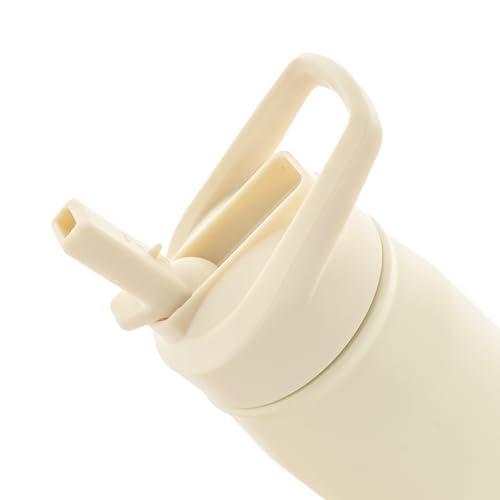 Image of adidas Straw Lid Metal Water Bottle 600 mL | Double-Wall Insulated, Leak-Resistant Lid, Stays Cold 24 Hours, Easy-Use Straw Top, Swap-Friendly Lid, Workouts & Daily Use