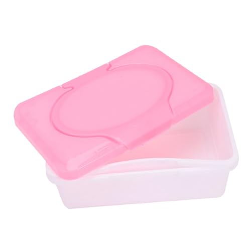KONTONTY Wipe Dispenser for Bathroom Reusable Wipes Container Compact Wet Tissue Holder