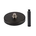 Mountlaser Professional GNSS Antenna Magnetic Mount for Survey Vehicles & Metal Surfaces, 5/8”x11 Thread, Heavy-Duty Survey GPS Mount with 100mm Extension Rod, GNSS Antenna Mag Mount