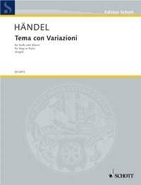 THEMA CON VARIAZIONE HARP(P.) PIANO      Sheet music – January 1, 2000