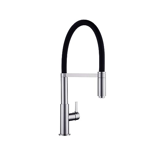 Mitigeur de cuisine rotatif 360 robinet évier monotrou avec douchette pull down - 2