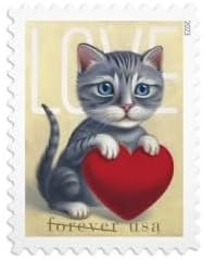 Miniatura 7 de USPS Love 2023 (hoja de 20) Sellos postales Forever Postal US First Class San Valentín perro, gato, cachorro, gatito, mascota, boda, celebración,