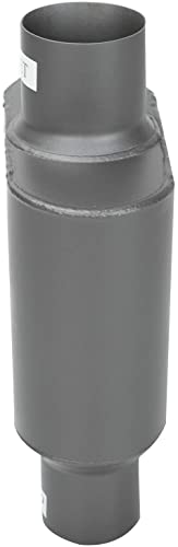 Universal Exhaust Race Muffler 3\" Center in 2.5\" Dual Side Out Aluminized Steel - Thumbnail 2