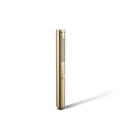 Regadera manual redonda Kohler Shift®+ de dos funciones, caudal 1.75 gpm, acabado dorado francés vibrante miniatura 1