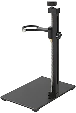 Mini Aluminum Alloy Video Microscope Camera Stand Table Holder Bracket 50mm Focusing Bracket C Mount Lens for HDMI USB Camera (Color : Blue)