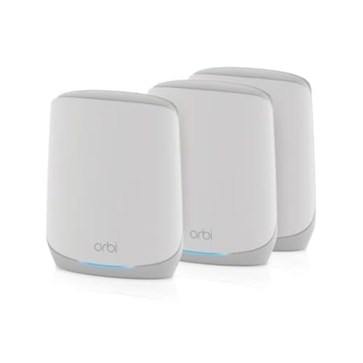 NETGEAR Orbi WiFi 6 Mesh WLAN System (RBK763S) | WiFi 6 Router mit 2 Satelliten-Repeatern | Abdeckung von bis zu 525 m², 75 Geräte | AX5400 bis zu 5,4 GBit/s
