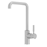 Galindo - Grifo de Cocina - Theo City - Mod. 8648661 - Latón Acabado Cromo Mate - Caño Alto - Grifo Monomando Instalación en Repisa - Caudal 20,9 l/min