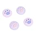 DLseego 4 PCS Joy Con Daumen Griffkappe für Switch/Switch Lite, Kawaii Niedliche Silikon Analog Daumen Stick Abdeckung - Rosa+Lila