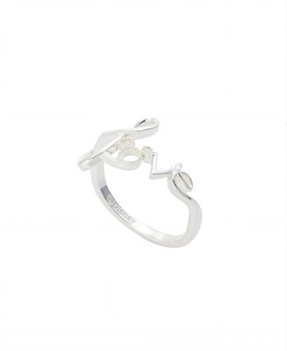 Disney Mickey Mouse Love Ring Silver Adjustable, Dainty Valentine's Day - image 1