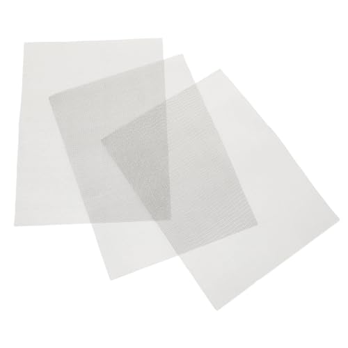 Garneck Stainless Steel Wire Mesh Screen 3pcs Plastic Repair Mesh for Screen Repair Kit