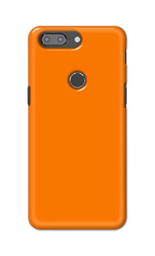 Image of Plain Orange Hard Back Case Cover for OnePlus 5T Back Cover -(J5) VNS2229