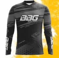 BIKING BROTHERHOOD MOTOCROSS JERSEY BLACK (M)