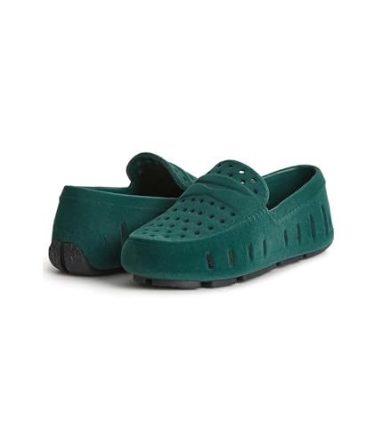 Floafers 24-F-PR2-EMERSDE Unisex Prodigy Driver Faux Suede (Toddler/Little Kid/Big Kid) Emerald Vegan Suede 10 Medium