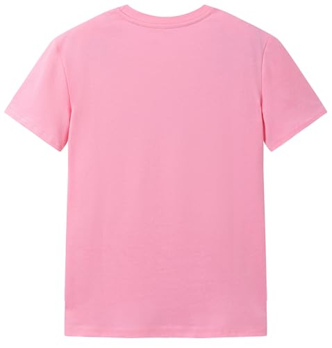 Ainuno Easter Shirts for Boys Girls Summer Short Sleeve Shirts 7-14Y Rabbit Print2